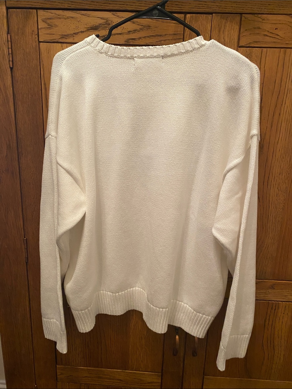 Ralph Lauren Woman’s Off White Intarsia-Knit Vizsla Crewneck Sweater Sz XXL NWT - Picture 10 of 13
